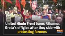 United Hindu Front burns Rihanna, Greta
