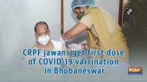 CRPF jawans get first dose of COVID-19 vaccination in Bhubaneswar