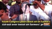 Youth Congress pours black oil on Sachin