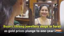 Buyers throng jewellery shops in Surat as gold prices plunge to one-year low