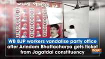 WB BJP workers vandalise party office after Arindam Bhattacharya gets ticket from Jagatdal constituency
