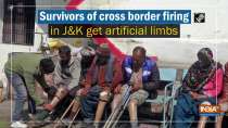 Survivors of cross border firing in JandK get artificial limbs