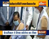 Delhi CM Arvind Kejriwal takes first dose of Covid-19 vaccine at LNJP hospital