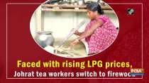 Face d with rising LPG prices, Johrat tea workers switch to firewood