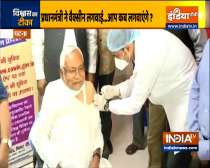 Nitish Kumar took his first dose of COVID19 Vaccine today
