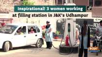 Inspirational! 3 women working at filling station in J&K