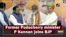 Former Puducherry minister P Kannan joins BJP