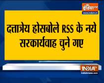 VIDEO: Dattatreya Hosabale becomes new RSS general secretary
