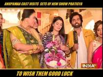 Cast of Anupamaa visits set of new show Pratigya-2 to wish them good luck