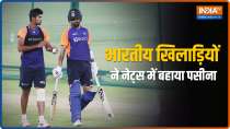 IND vs ENG: Hardik Pandya, KL Rahul, Rohit Sharma sweat it out at nets ahead of T20I series opener
