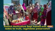 Poonch Horticulture Dept trained over 400 ladies for fruits, vegetables preservation