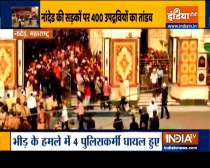Maharashtra: Mob of sword-wielding men storm gurudwara in Nanded, injure 4 Cops