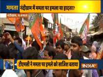 Mamata Banerjee attacked: TMC, BJP workers protest in Nandigram
