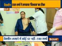 India TV editor-in-chief Rajat Sharma gets his first dose of COVID vaccine