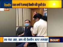 India TV Editor-in-Chief Rajat Sharma takes 2nd dose of Covid vaccine