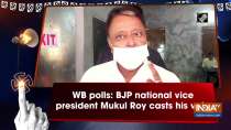 WB polls: BJP national vice president Mukul Roy casts his vote