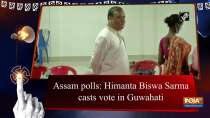 Assam polls: Himanta Biswa Sarma casts vote in Guwahati