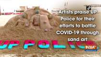 Artists praise UP Police for their efforts to battle COVID-19 through sand art