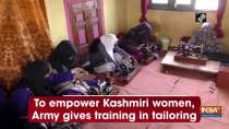To empower Kashmiri women, Army gives training in tailoring