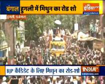 Bengal polls 2021: BJP leader Mithun Chakraborty holds a road show in Hooghly