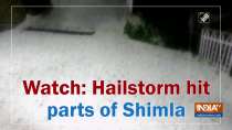 Hailstorm hit parts of Shimla