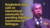 Bangladesh envoy calls on international community for providing dignified repatriation of Rohingyas
