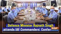Defence Minister Rajnath Singh attends IAF Commanders