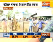 Clashes errupt between TMC, BJP workers in Nandigram