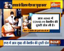 PM Modi takes his second dose of COVID-19 vaccine at AIIMS