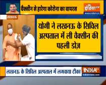 Yogi Adityanath receives first dose of Covid-19 vaccine in Lucknow