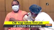 UP CM Yogi takes first jab of COVID-19 vaccine