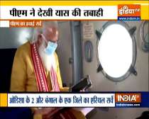 PM Modi conducts aerial survey of cyclone-hit areas