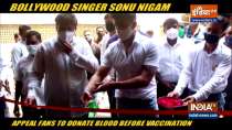 Sonu Nigam inaugurated blood donation camp in Mumbai