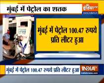  In Mumbai petrol price climbed to Rs 100.47 per liter 