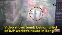 Watch: Video shows bomb being hurled at BJP worker