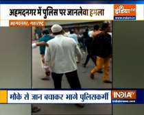 Maharashtra: Mob manhandles cops for opposing gathering in Ahmednagar