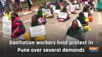 Sanitation workers hold protest in Pune over several demands