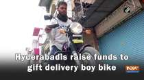 Hyderabadis raise funds to gift delivery boy bike