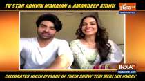 TV actor Adhvik Mahajan and Amandeep Sidhu celebrate 100th episode of their show Teri Meri Ikk Jindri