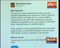 Ravi Shankar Prasad claimed that Twitter blocked his account for an hour