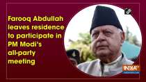 Farooq Abdullah leaves residence to participate in PM Modi