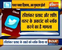 Parliamentary Panel to Twitter in two days on locking IT Minister Ravi Shankar Prasad