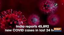 India reports 45,892 new COVID cases in last 24 hours	