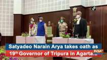 Satyadeo Narain Arya takes oath as 19th Governor of Tripura in Agartala