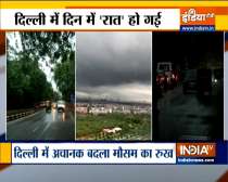 Top Breaking News | Parts of Delhi witness heavy rains with waterlogging in several areas 