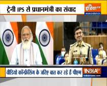 Prime Minister Narendra Modi interacts with IPS probationers