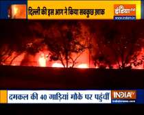 Delhi: Massive fire breaks out at factory in Mundka 