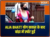 Alia Bhatt snapped post yoga classes in Bandra