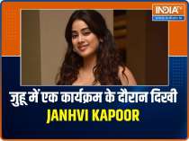 Janhvi Kapoor looks stunning in a pink jumpsuit