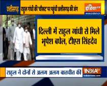 Chhattisgarh Congress crisis: Rahul Gandhi meets Bhupesh Baghel, TS Singh Deo  amid power tussle